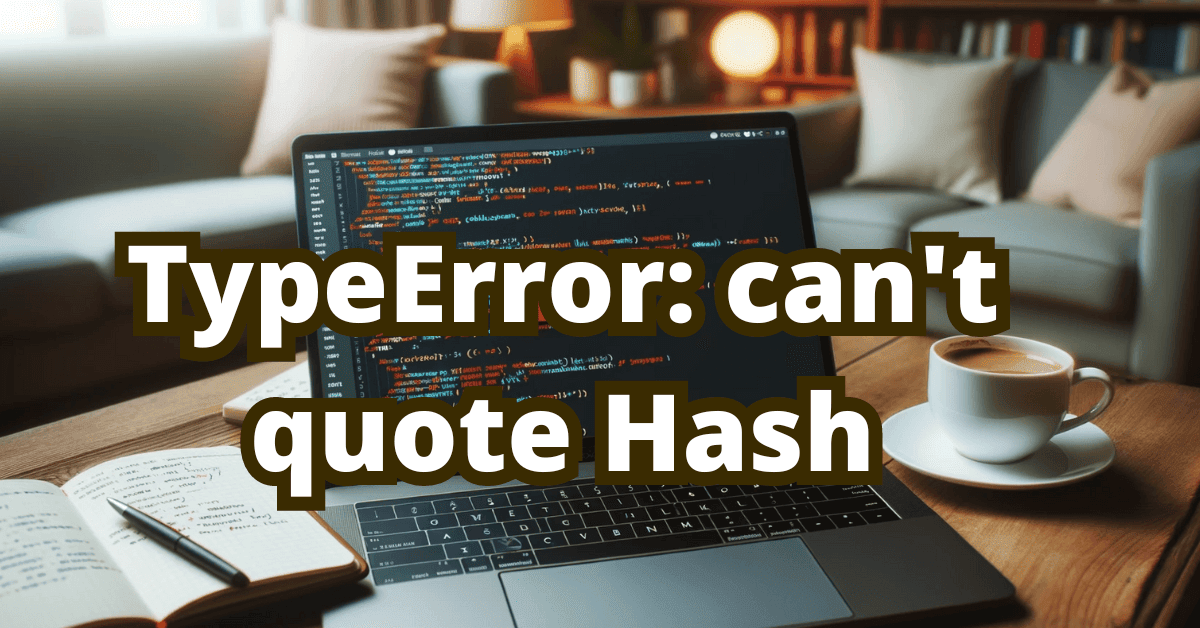 How to fix Rails': TypeError: can't quote Hash